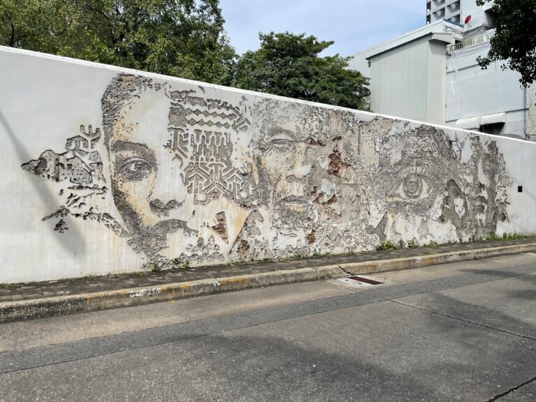 carved wall art mural in bangkok